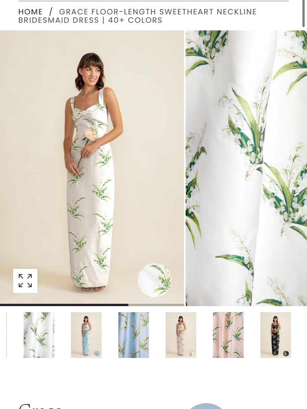 Floor-Length Sweetheart Neckline Maxi Dress - White Floral